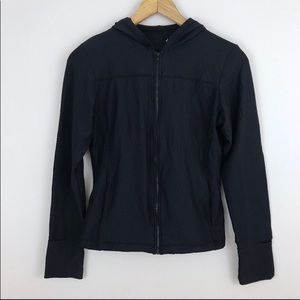 Prana black zip-up workout hoodie